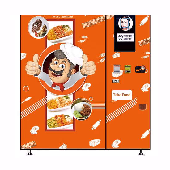 Máquina expendedora de comida caliente Xy Máquina expendedora de pan de leche de comida rápida para perros calientes de pizza calentada por microondas